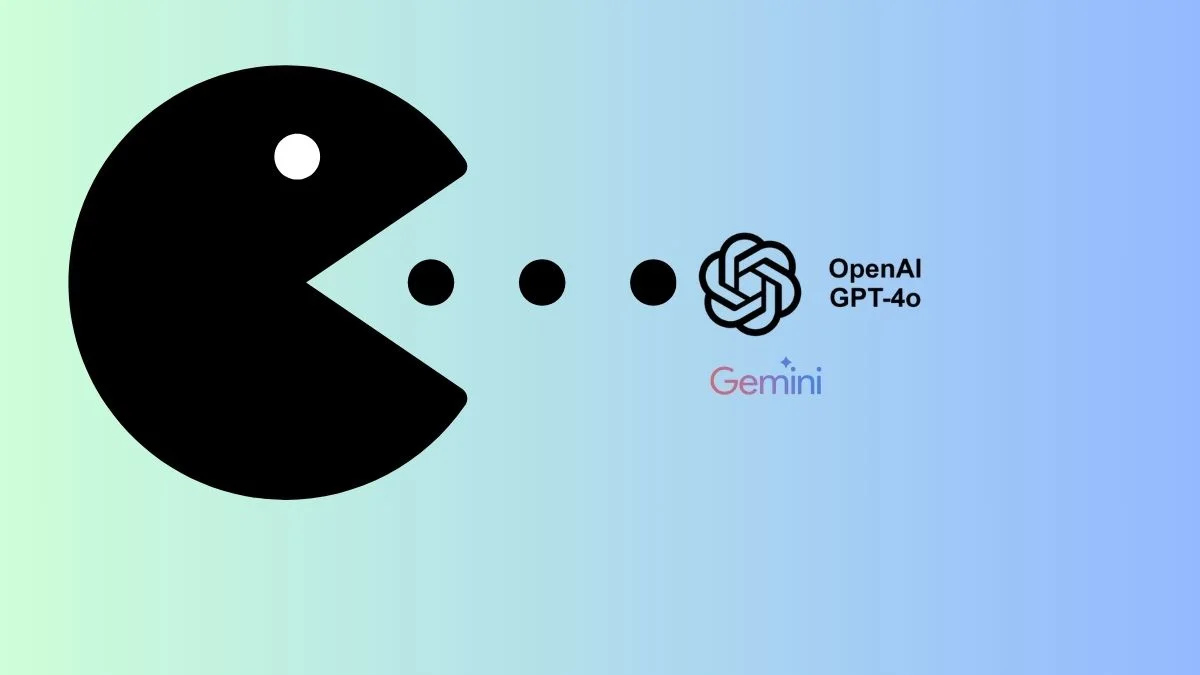 A representation of Grok 3 gulping Chatgpt and Gemini