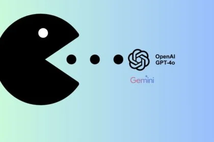 A representation of Grok 3 gulping Chatgpt and Gemini